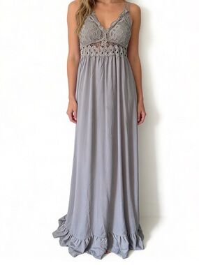 Pink Lily lace maxi dress